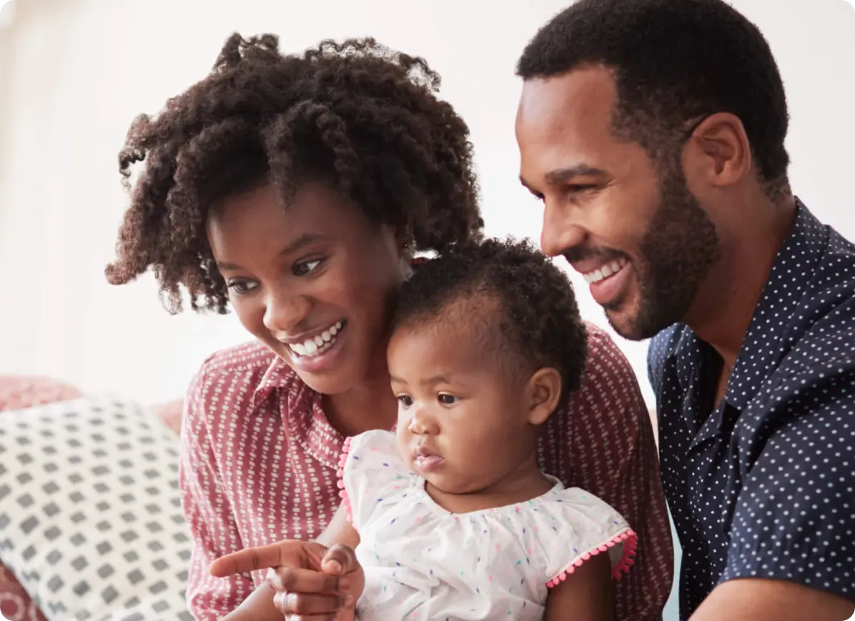 parents with a child