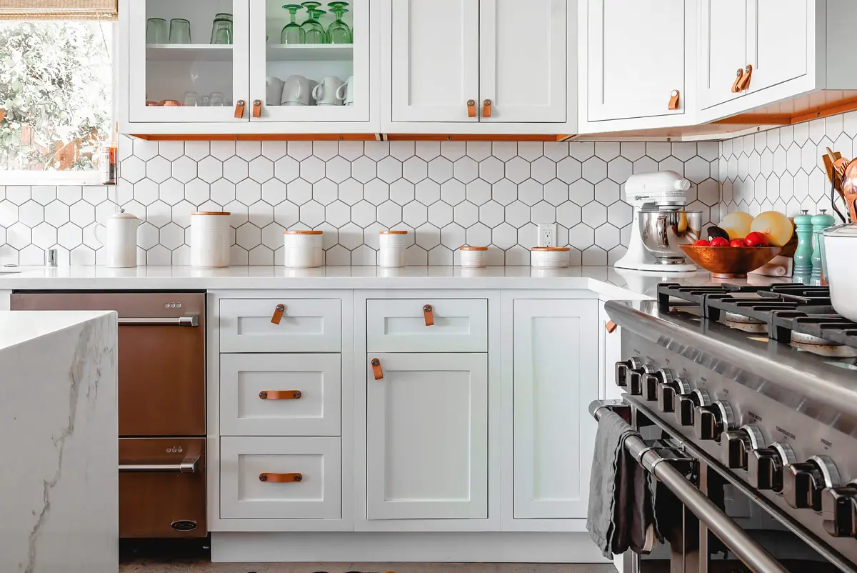 Pristine white kitchen